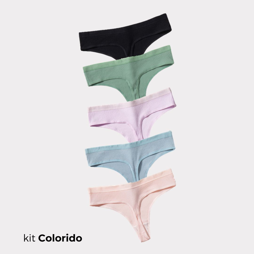 [PROMO EXCLUSIVA DE NATAL COMPRE 4 LEVE 5] Calcinha CottonConfort® - FRETE GRÁTIS