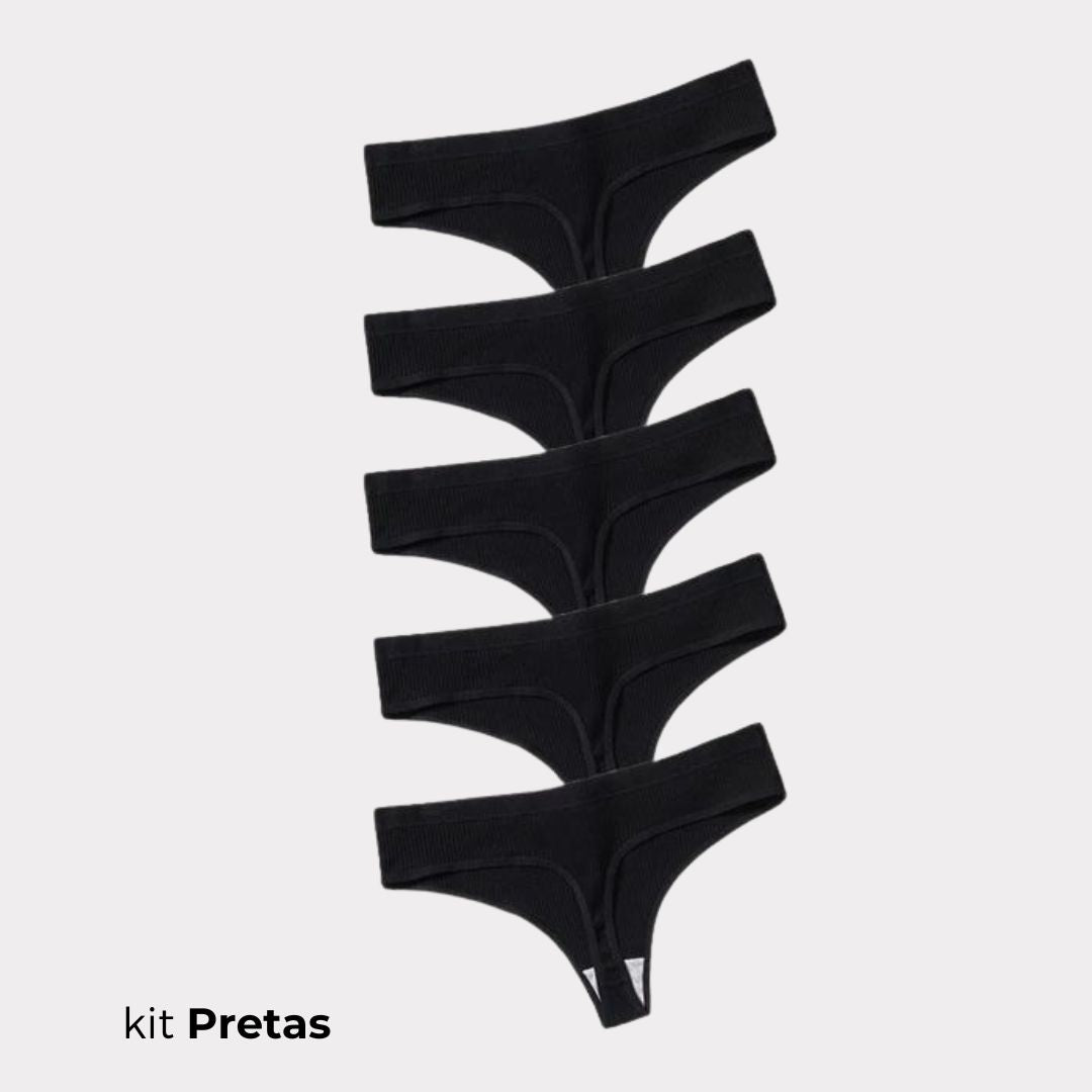 [PROMO EXCLUSIVA DE NATAL COMPRE 4 LEVE 5] Calcinha CottonConfort® - FRETE GRÁTIS