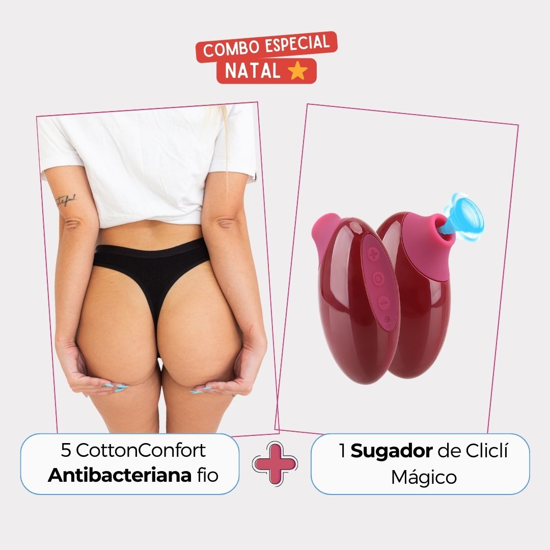 [PROMO EXCLUSIVA DE NATAL] 5 CottonConfort + Sugador de Clicli Recarregável